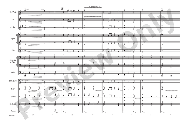 A Patriotic Salute! – Marching Band Conductor Score & Parts (Digital Download)