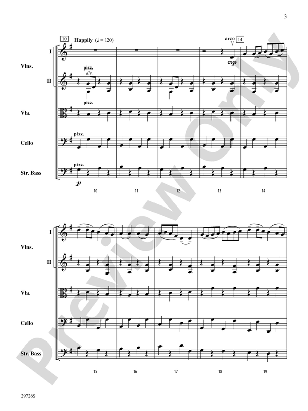Fantasy on Simple Gifts – String Orchestra Conductor Score & Parts (Digital Download)