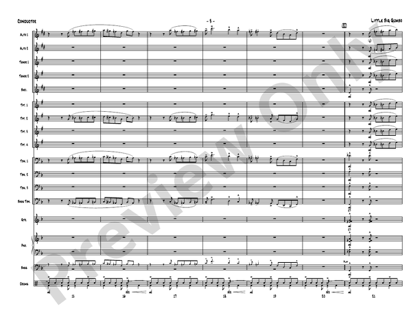 Little Big Gumbo - Jazz Ensemble Conductor Score & Parts (Digital Download)