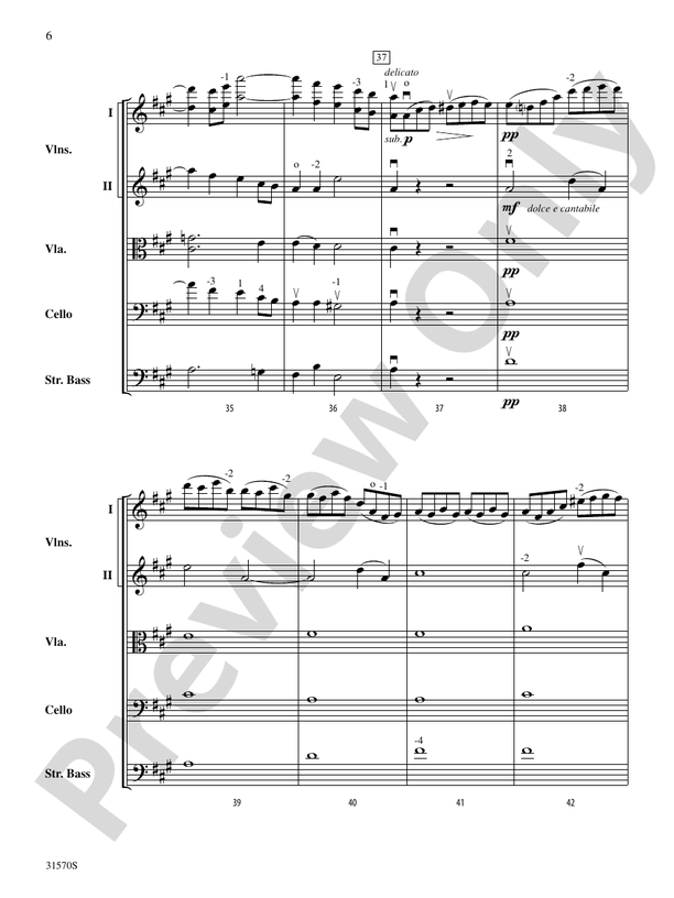 Sonata in A Major (Mvt. 4) – String Orchestra Conductor Score & Parts (Digital Download)
