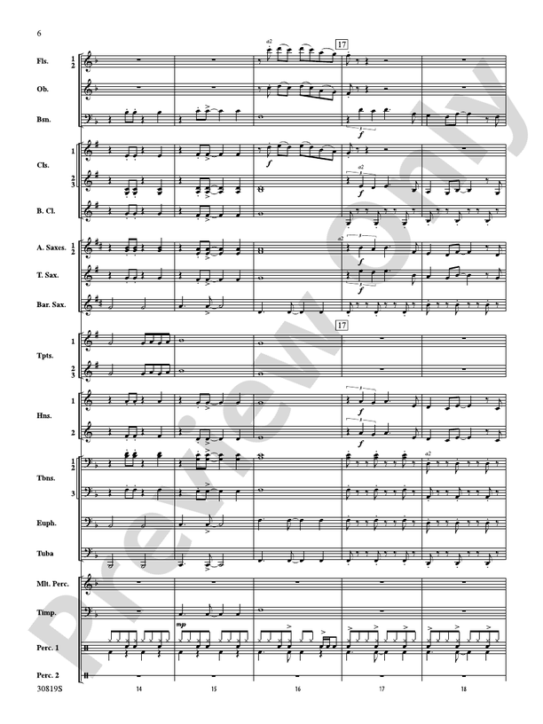 Sixties Gold - Concert Band Conductor Score & Parts (Digital Download)