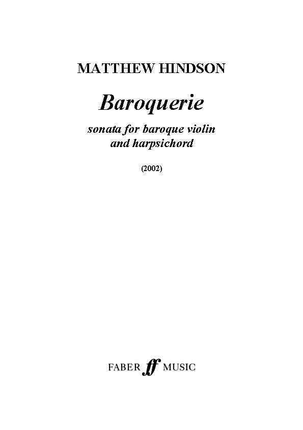 Baroquerie - Violin/Harpsichord (Digital Download)