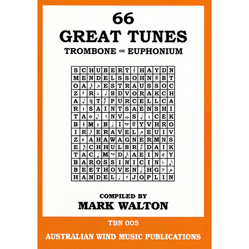 66 Great Tunes - Trombone & Euphonium/CD Australian Wind Music Publications TBN005