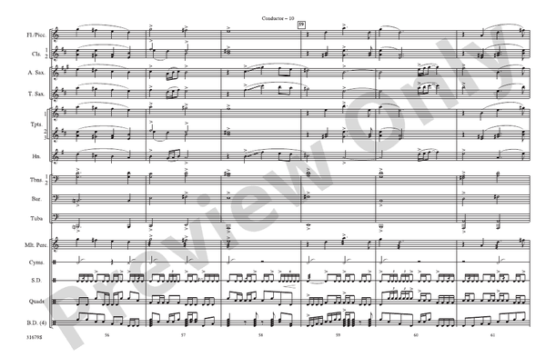 Silverado – Marching Band Conductor Score & Parts (Digital Download)