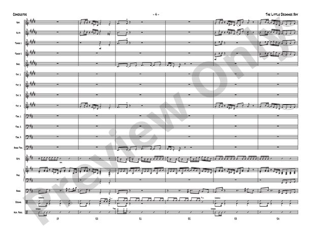 The Little Drummer Boy (Grade 6) - Jazz Ensemble Conductor Score & Parts(Digital Download)