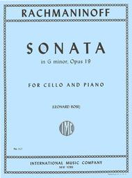 Rachmaninoff - Sonata in Gmin Op19 - Cello/Piano Accompaniment IMC IMC0517