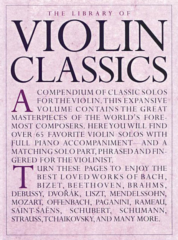 Library of Violin Classics - Violin/Piano Accompaniment 14019059