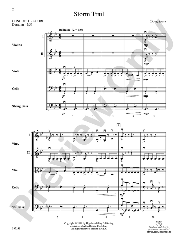 Storm Trail – String Orchestra Conductor Score & Parts (Digital Download)