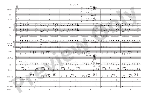 Ladies' Night – Marching Band Conductor Score & Parts (Digital Download)