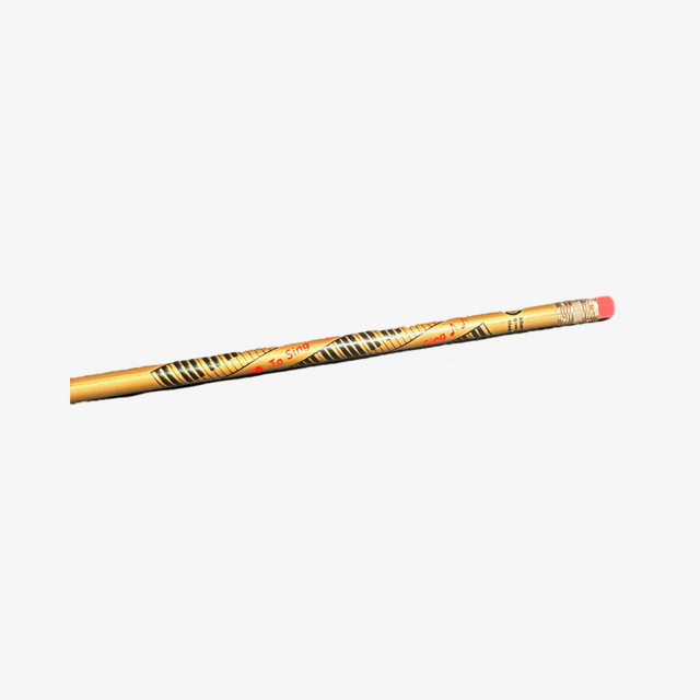 Pencil I Love to Sing Gold