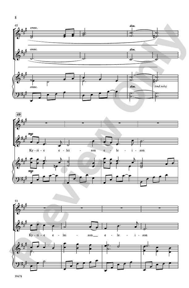 Missa Festiva – SSA Choral Octavo (Digital Download)