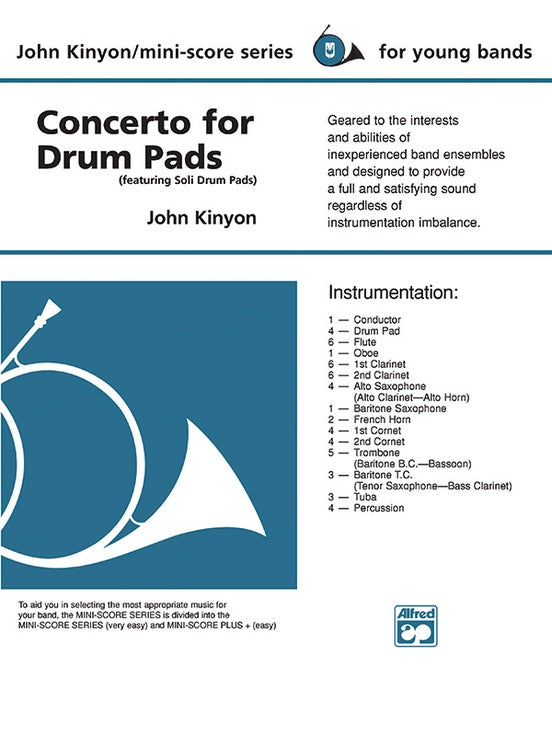 Concerto for Drum Pads - Concert Band Conductor Score & Parts (Digital Download)