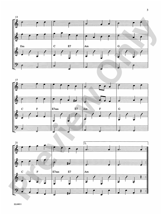 21st Century Guitar Ensemble Series: Christmas Medley - Guitar (Digital Download)