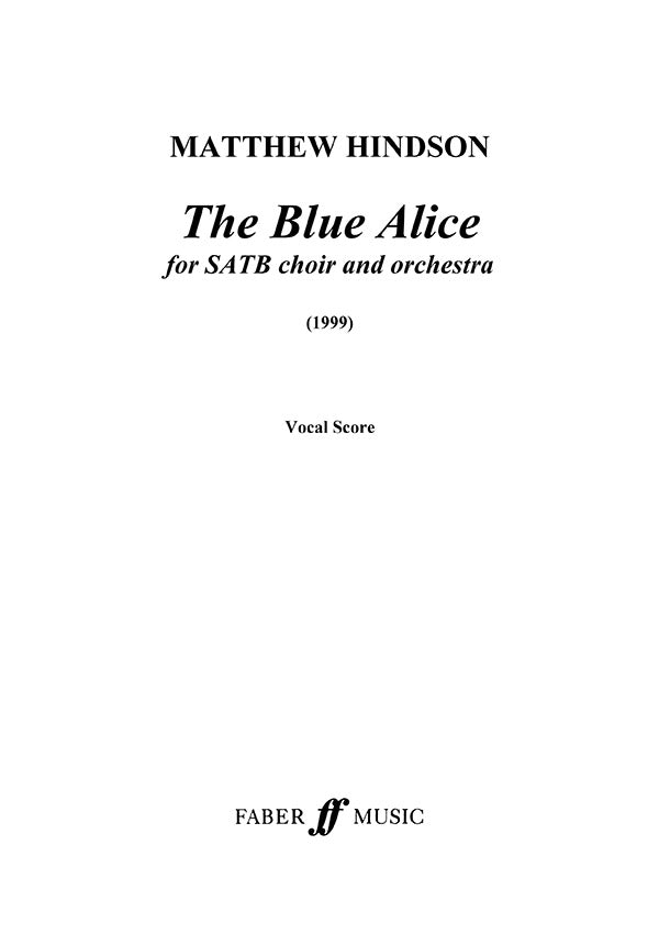 BLUE ALICE SATB/ORCH VOCAL SC
