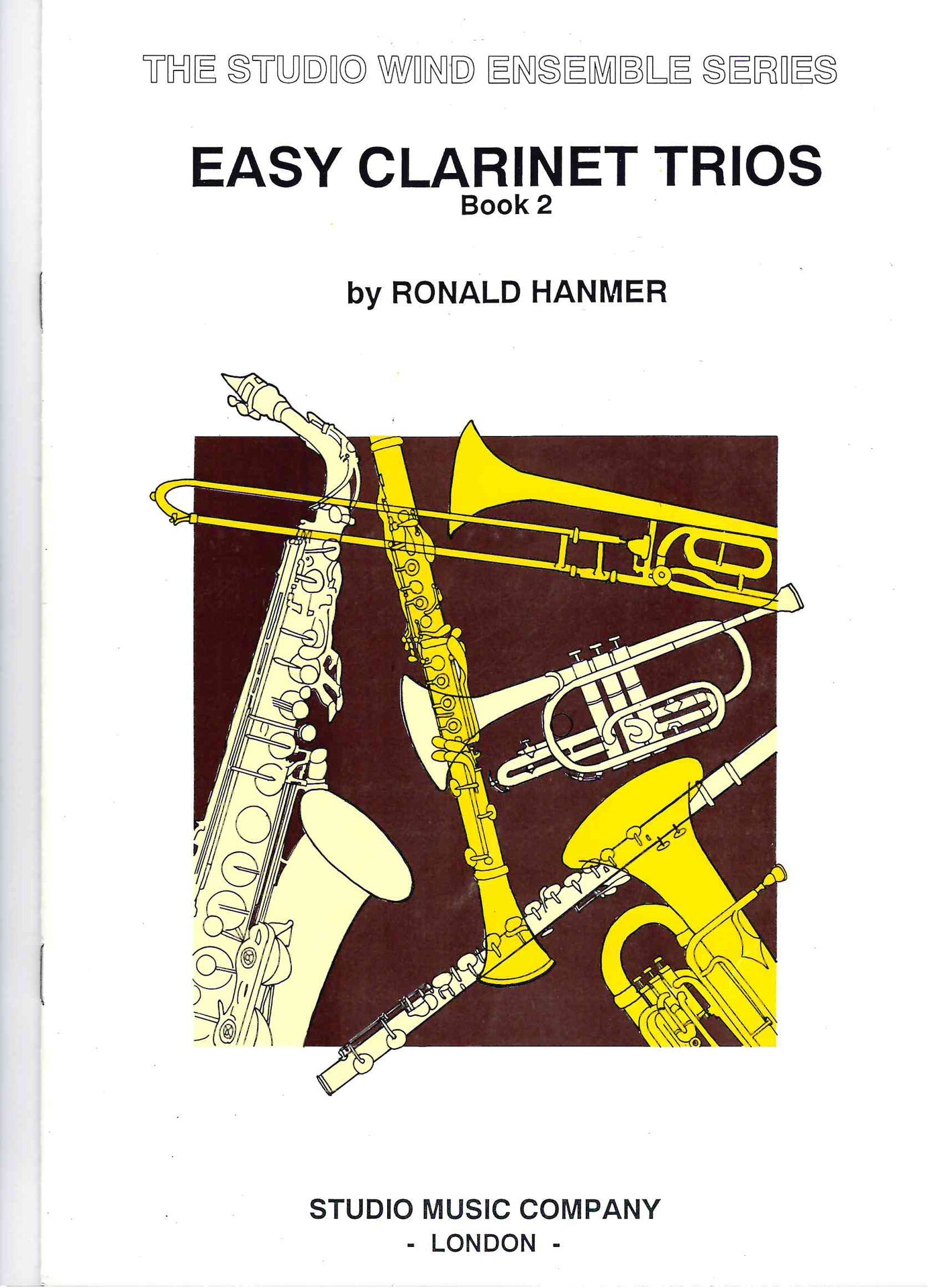 Hanmer - Easy Clarinet Trios Volume 2 - Clarinet Trio Score/Parts Studio M-050-03304-2