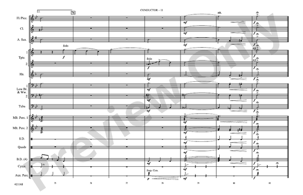 You're Still a Young Man – Marching Band Conductor Score & Parts (Digital Download)