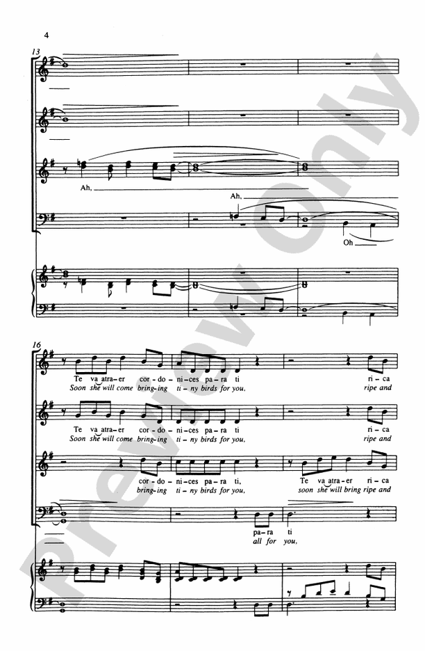 Duerme, Negrito – SATB Choral Octavo (Digital Download)