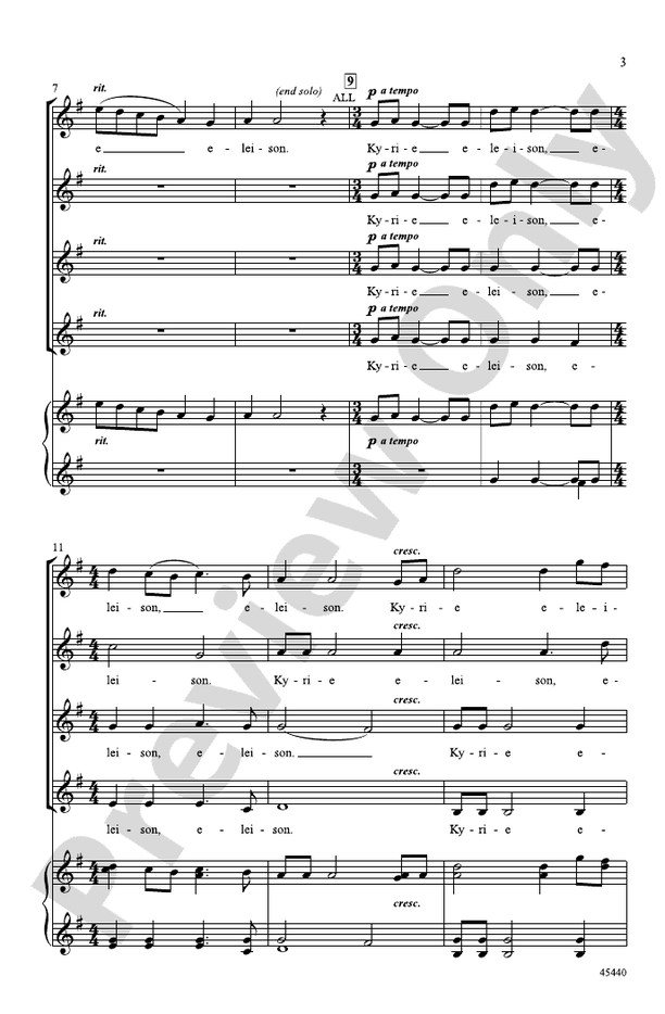 Kyrie – SSAA, a cappella Choral Octavo (Digital Download)