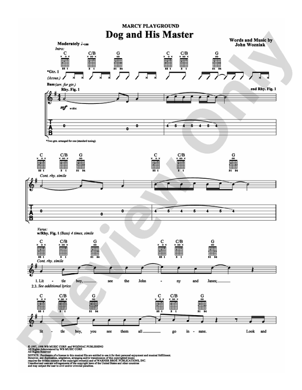 Dog and His Master - Guitar TAB (Digital Download)