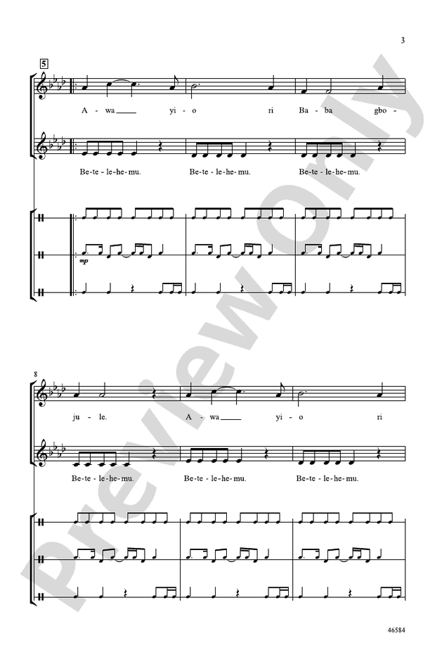 Betelehemu – 2-Part Choral Octavo (Digital Download)