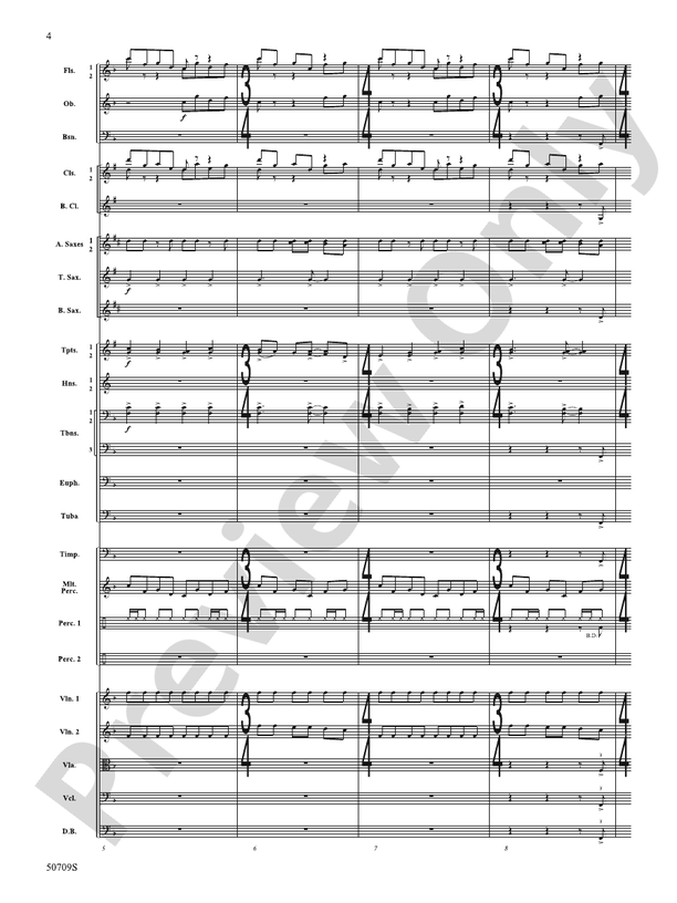Opening Night – Full Orchestra Conductor Score & Parts (Digital Download)
