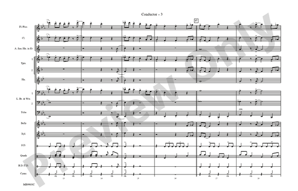 Rockin' Robin – Marching Band Conductor Score & Parts (Digital Download)