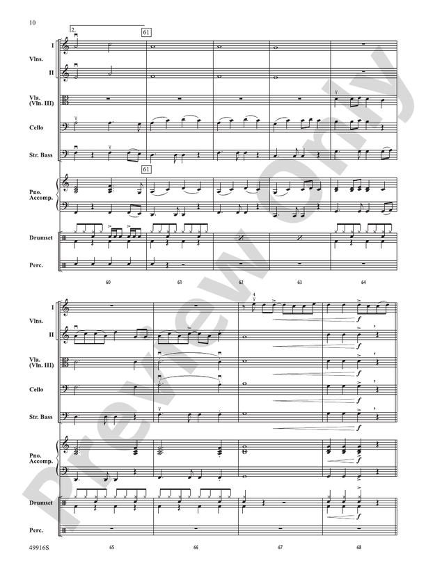 A Taylor Swift Duo - String Orchestra Conductor Score & Parts (Digital Download)