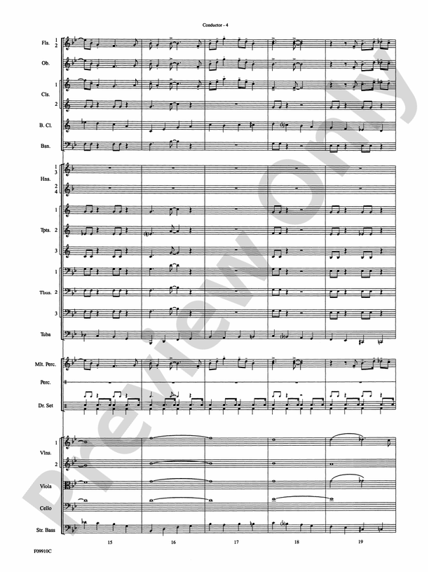 A Touch of Jazz - Full Orchestra Conductor Score & Parts (Digital Download)