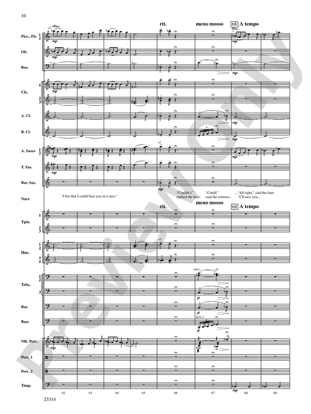 Aesop's Fables - Concert Band Conductor Score & Parts (Digital Download)