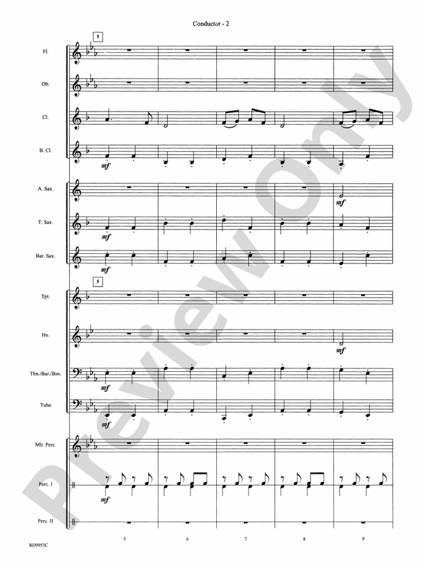 Manhattan Beach - Concert Band Conductor Score & Parts (Digital Download)