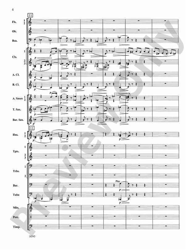 William Tell Overture - Concert Band Conductor Score & Parts (Digital Download)