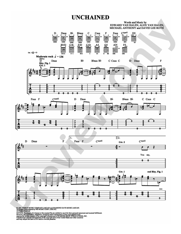 Unchained - Easy Guitar (Digital Download)