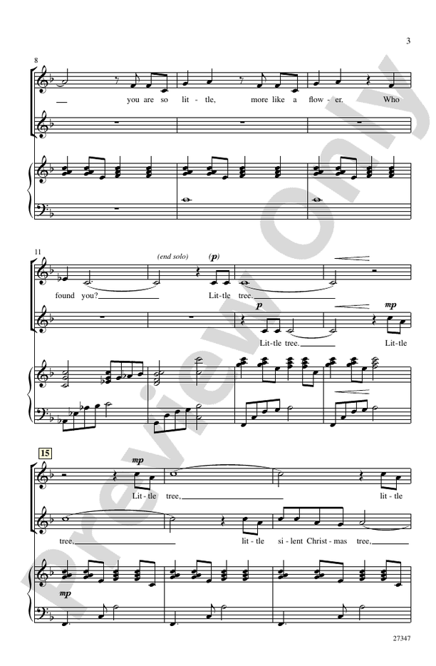 Little Tree – 2-Part Choral Octavo (Digital Download)