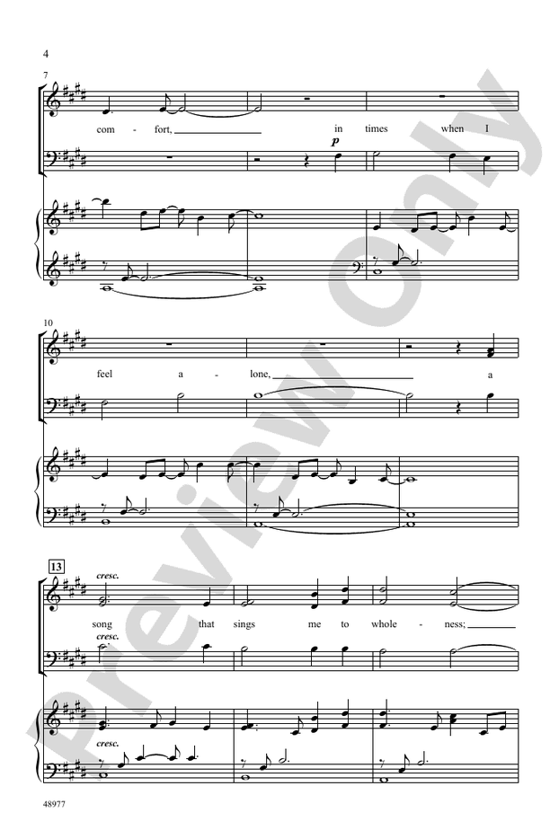 Your Song - SATB Choral Octavo (Digital Download)