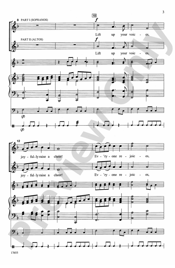 Lift Up Your Voices (from Judas Maccabeus) – 2-Part/SSA Choral Octavo (Digital Download)