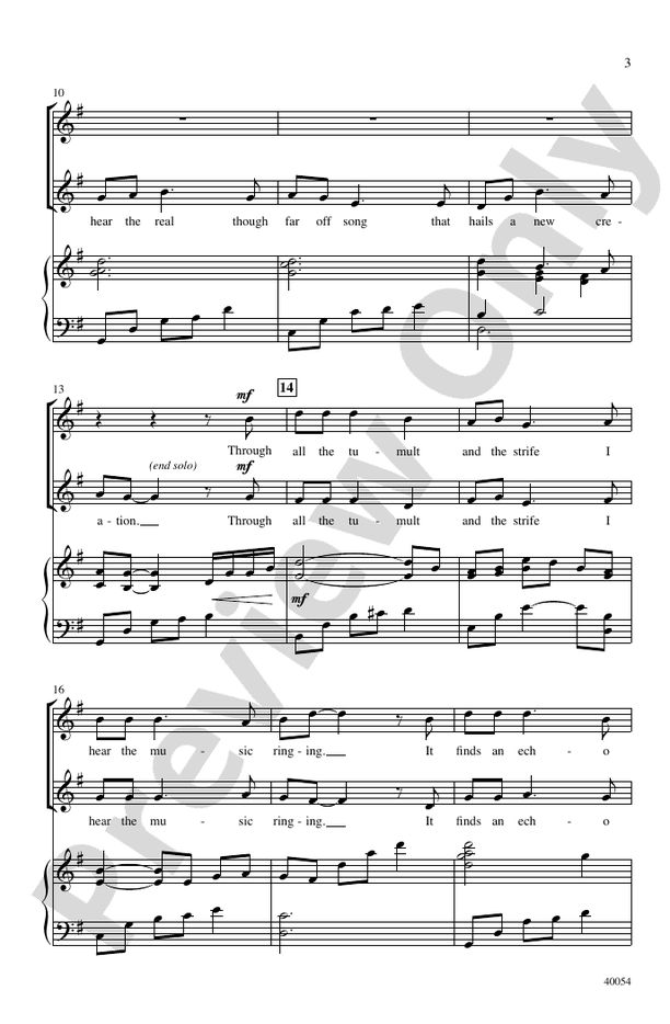 How Can I Keep from Singing? - Arr. Jay Althouse – SSA (Digital Download)