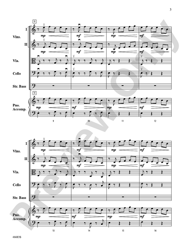 Legend of Asturias - String Orchestra Conductor Score & Parts (Digital Download)