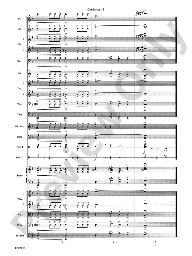 Commencement Suite – Full Orchestra Conductor Score & Parts (Digital Download)