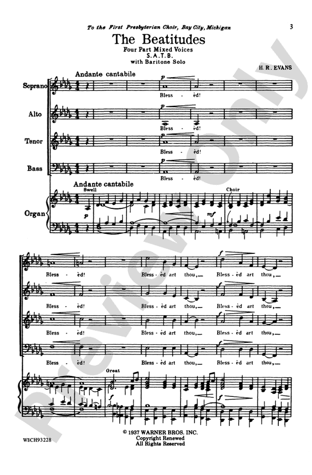 Beatitudes - SATB Choral Octavo (Digital Download)