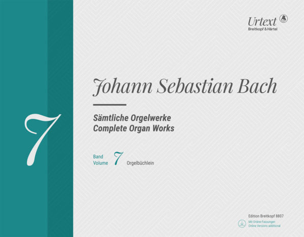 Bach - Complete Organ Works Volume 7 - Organ Book/CD-Rom Breikopf EB8807