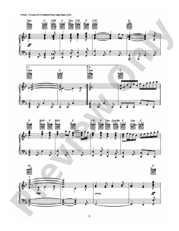 O Come, All Ye Faithful/O Holy Night - DSM-PS-0004221 - Piano (Digital Download)