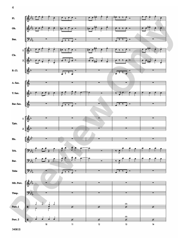 Misery - Concert Band Conductor Score & Parts (Digital Download)