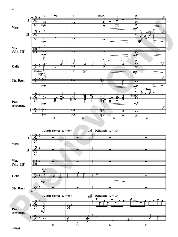 Silent Night - String Orchestra Conductor Score & Parts (Digital Download)