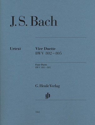 Bach - 4 Duets 4 BWV802-805 Without Fingering - Piano Solo Henle HN1161