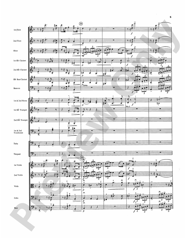 Overture in D minor (Concerto Grosso) – Full Orchestra Conductor Score & Parts (Digital Download)