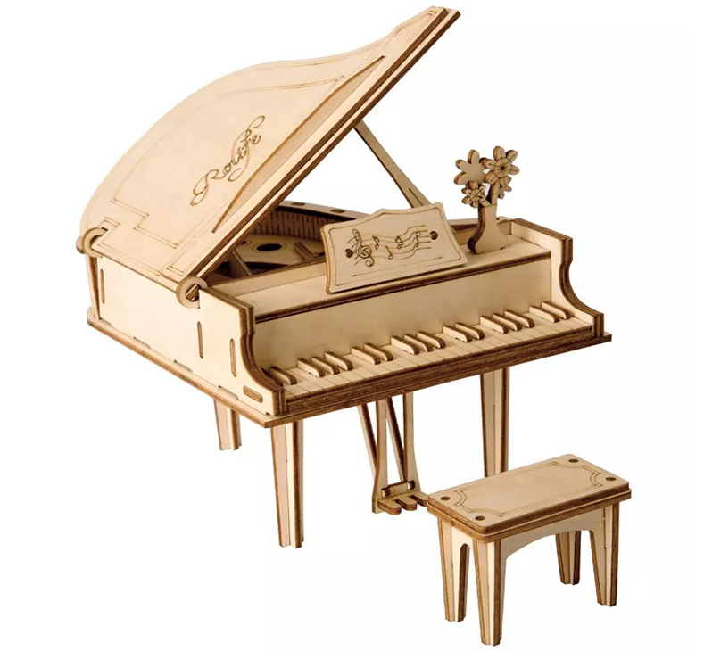 DIY Wooden Grand Piano Kit