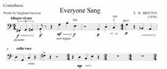 Everyone Sang - Contrabass  Part (Digital Download)