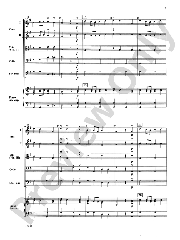 Spring from the Four Seasons – String Orchestra Conductor Score & Parts (Digital Download)