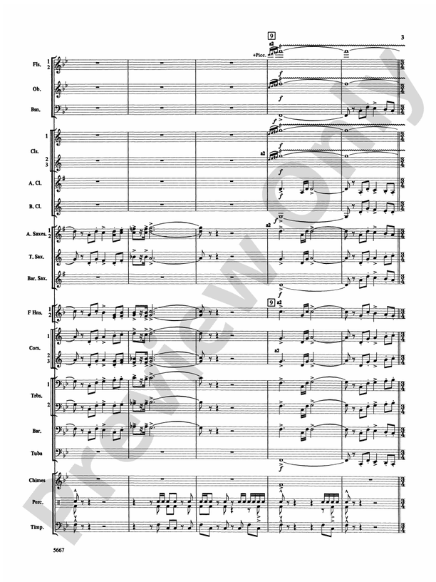 Jackson Lake Overture - Concert Band Conductor Score & Parts (Digital Download)