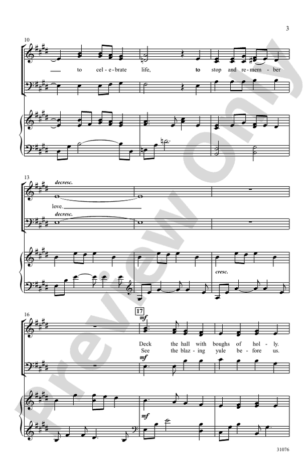 Tis the Season - 3-Part Mixed Choral Octavo (Digital Download)